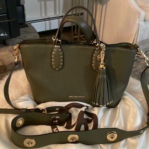 Michael Kors mini bucket bag.